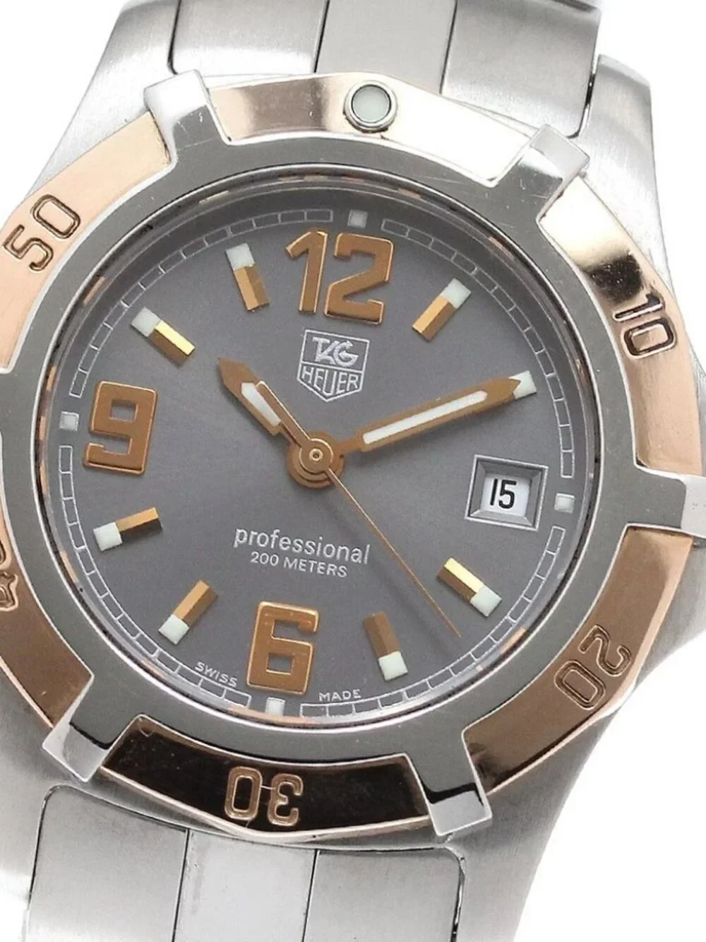 TAG HEUER Exclusive WN1351-0 Date Gray Dial Quartz Ladies Watch